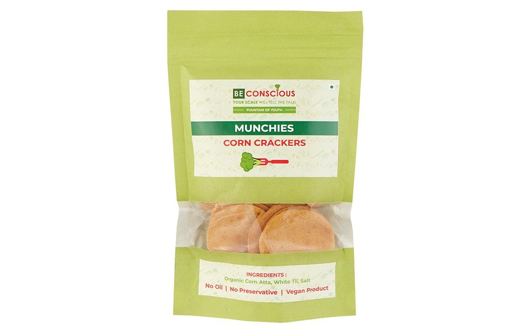 Be Conscious Munchies Corn Crackers    Pack  100 grams